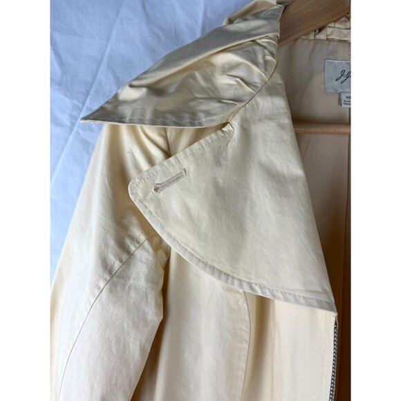 J Jill Jacket Yellow Coconut Cream Water Repellent Coat Women's Size X-Small - Picture 5 of 11